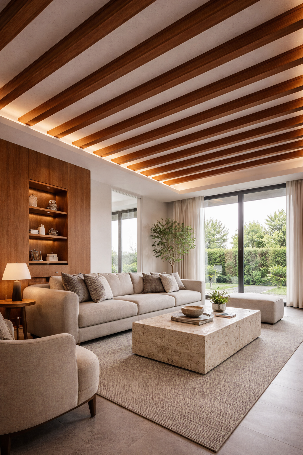 Vigas PVC Interior I Color Acacia