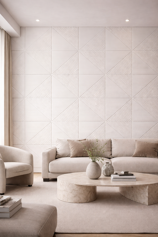 Panel Flexible Grande I Geometric Line Stone