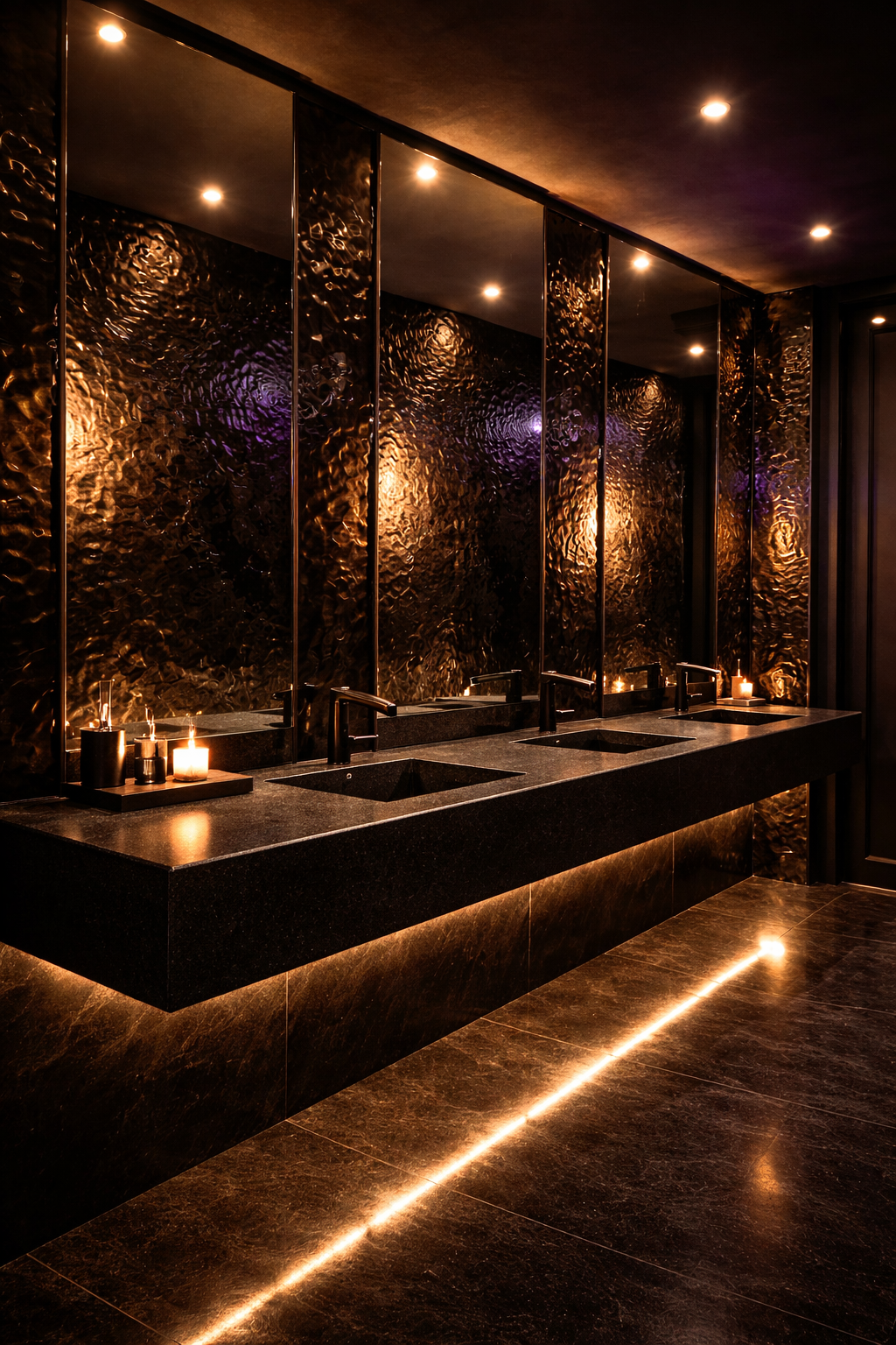 Carbón de Bambú I Water Ripple Board