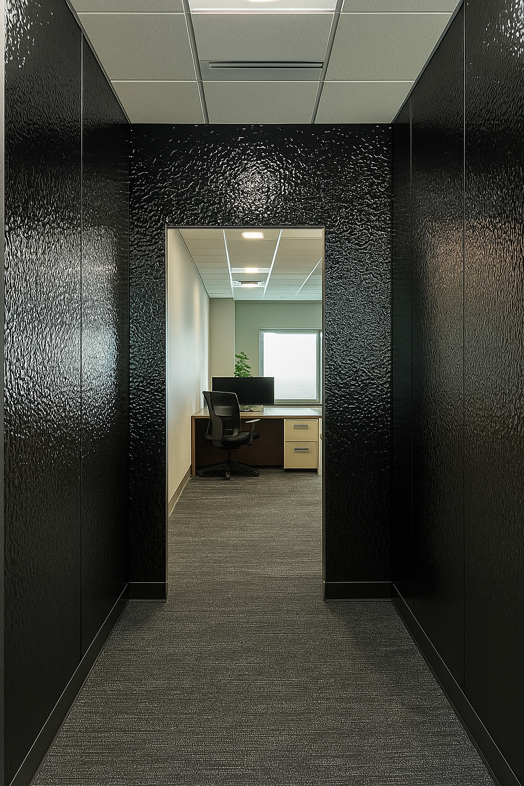 Carbón de Bambú I Water Ripple Board