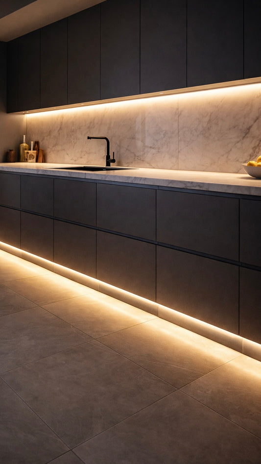 Zoclo Led Piso I Color Gris