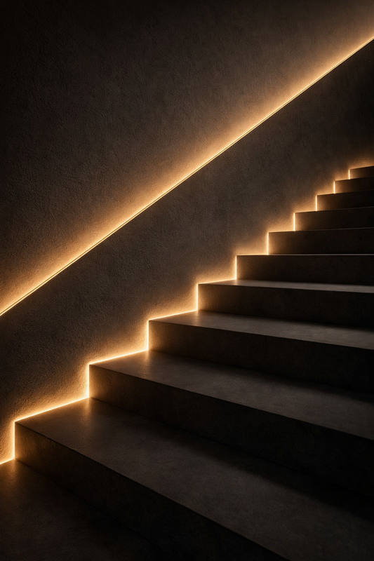 Zoclo Led Piso I Color Blanco