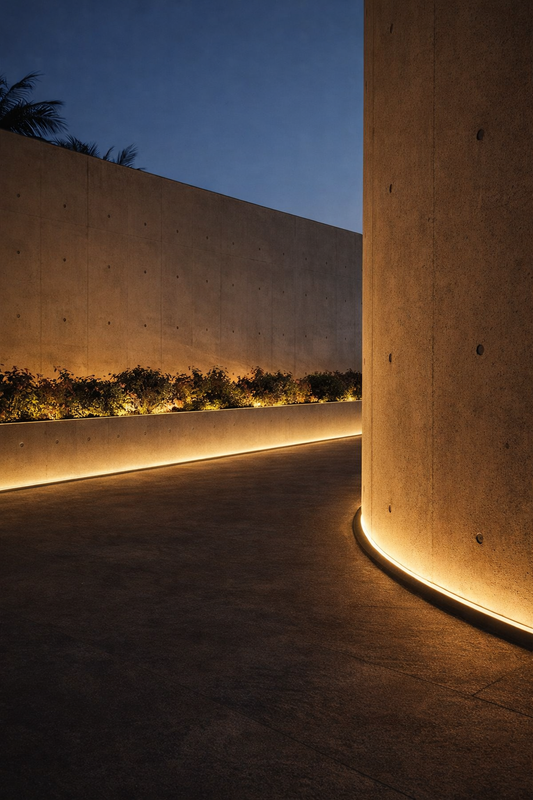 Zoclo Led Piso I Color Negro