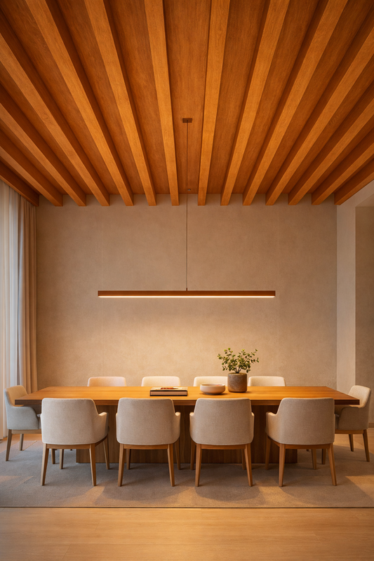 Vigas PVC Interior I Color Castaño